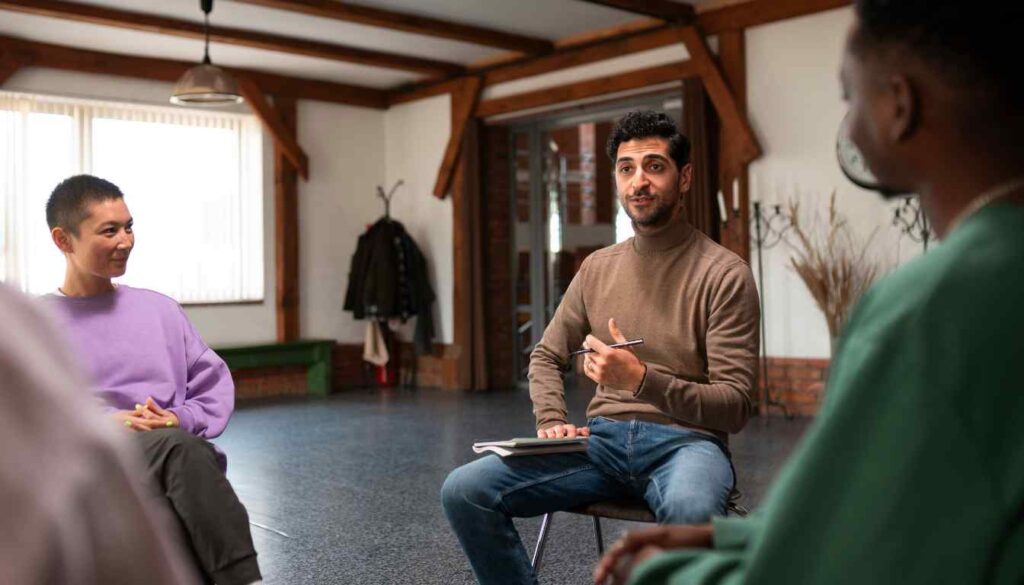 Group therapy after detox